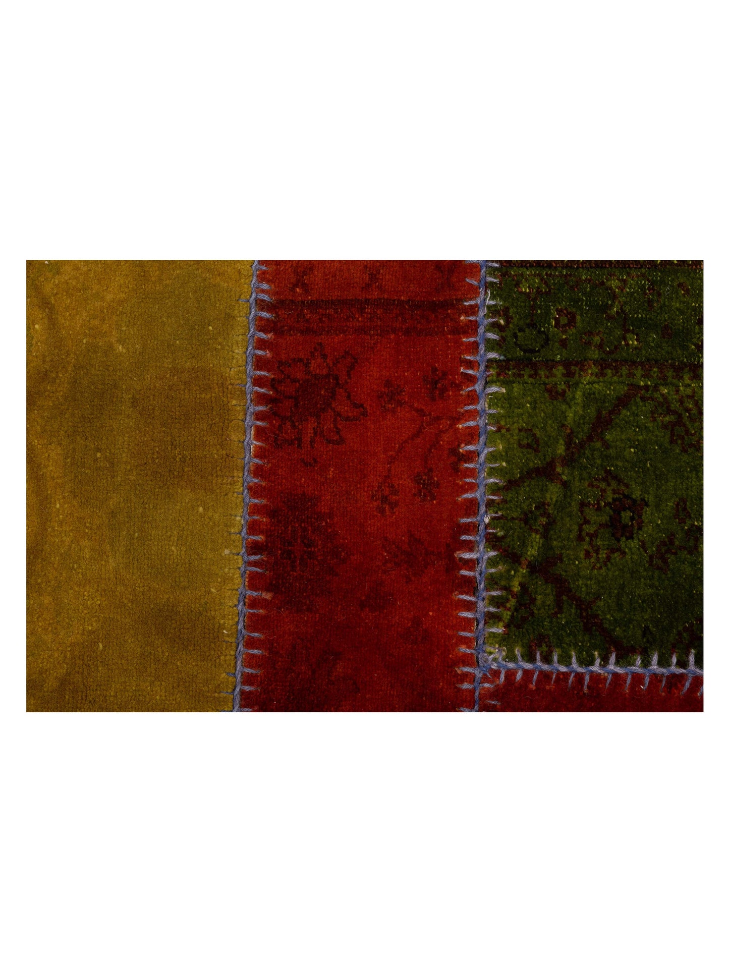 Turkish Vestige Patchwork 108491 Multi 10.8x10.8 Hand Knotted Rug
