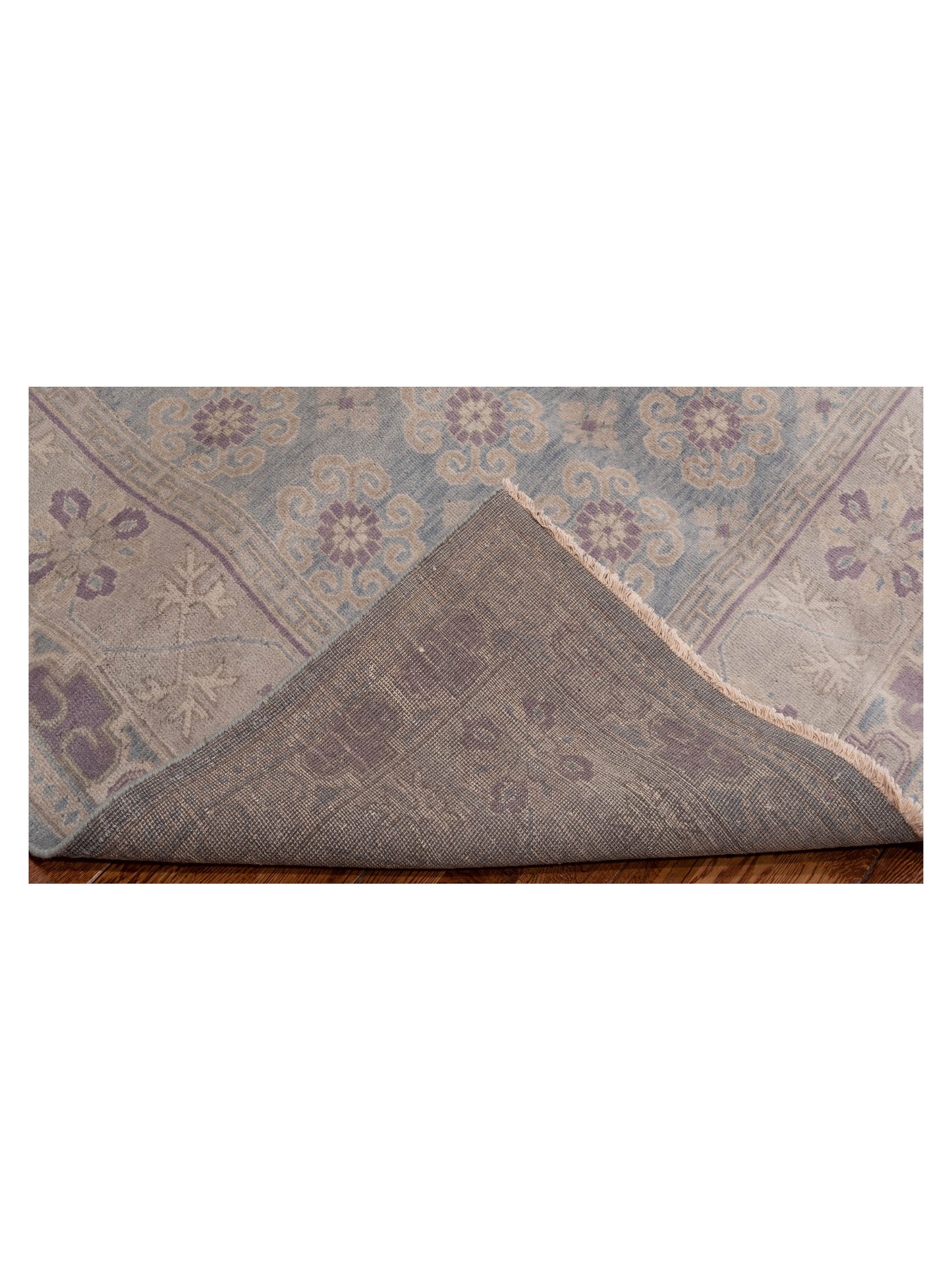 Evren 123507 Blue Silver 6.6x6.5 Hand Knotted Rug