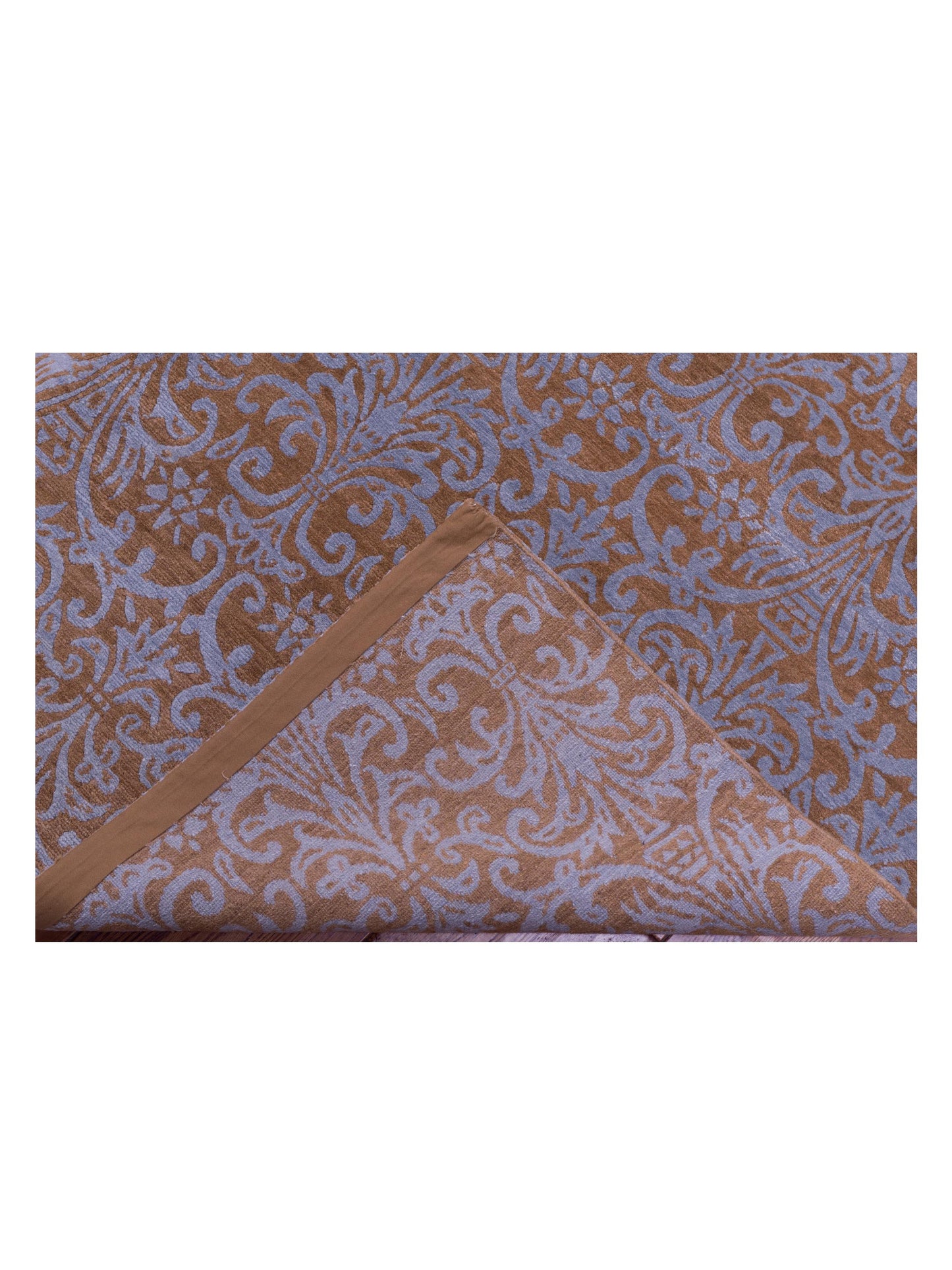 Nepalese 104149 Gold Gold 9x12 Hand Knotted Rug