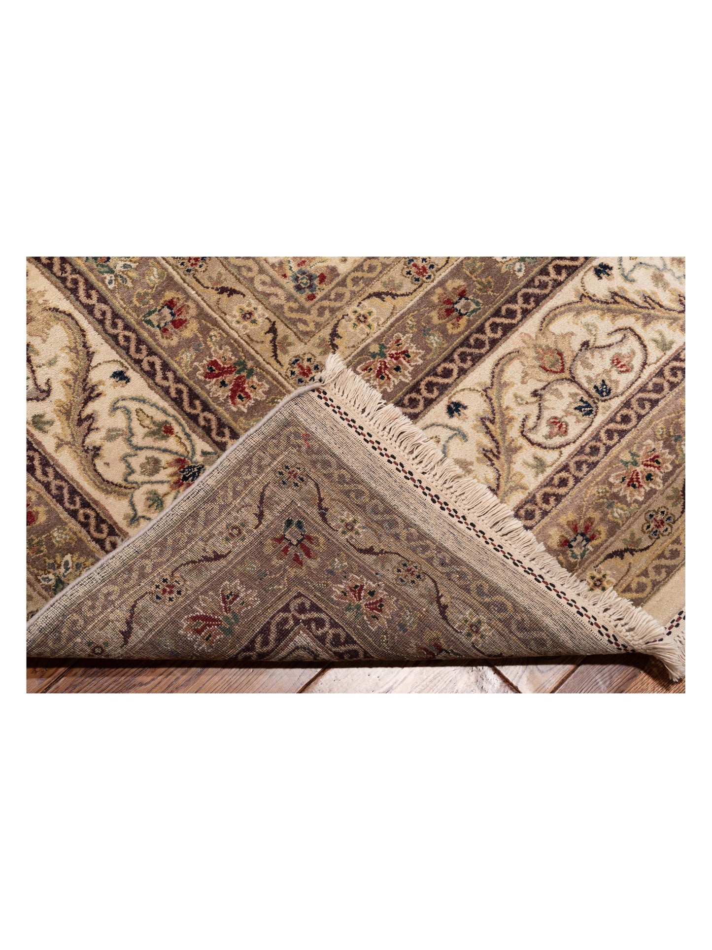 Platinum 82046 Ivory Ivory 12x14.10 Hand Knotted Rug