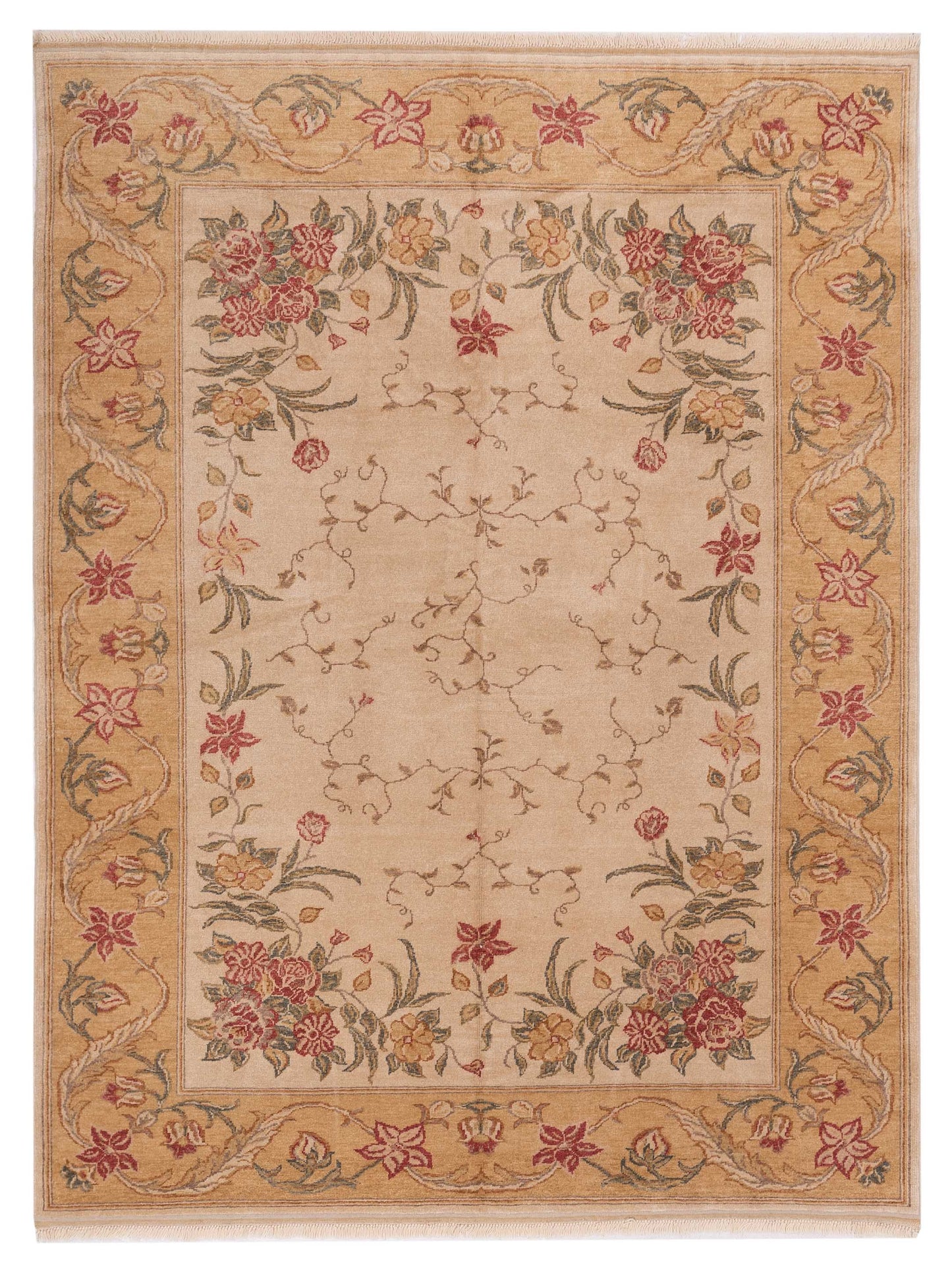 Pasha Antique Loom  Ivory Gold Transitional
