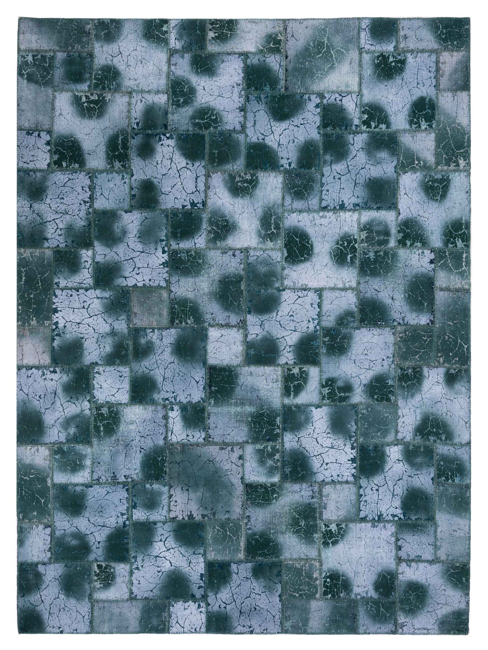 Pasha Turkish Vestige Patchwork  Green  Contemporary