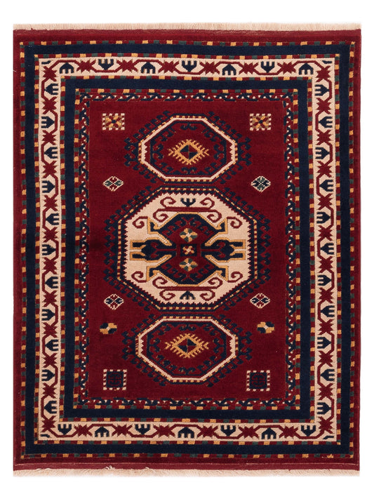 Pasha Turkish Shirwan  Red Ivory Traditional