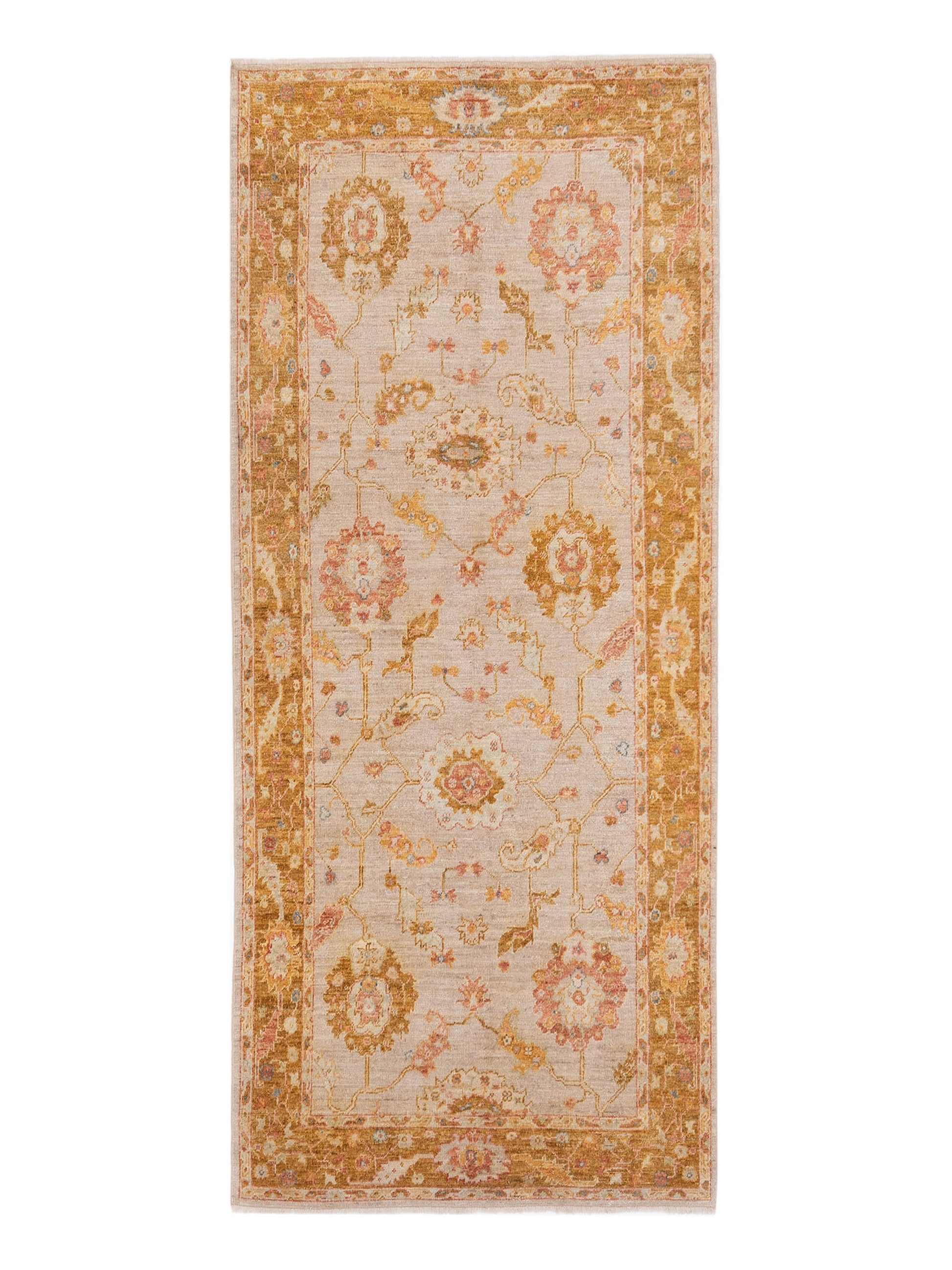 Anadol Angora Oushak  Beige Mustard Traditional