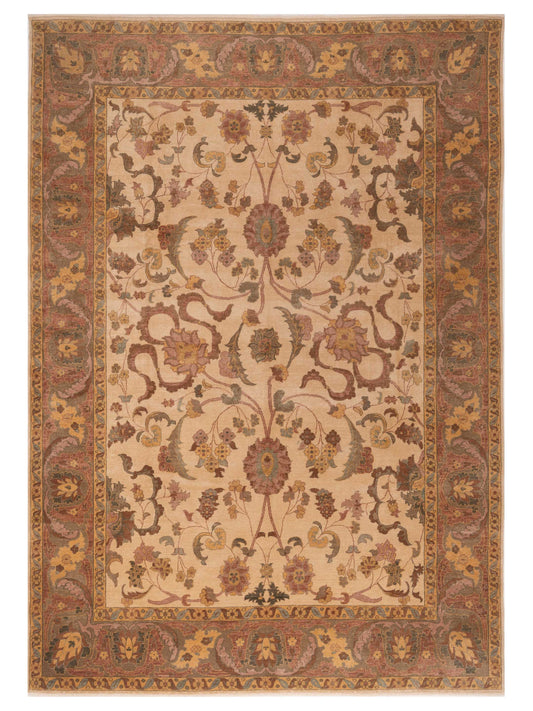 Pasha Antique Loom  Ivory Green Transitional
