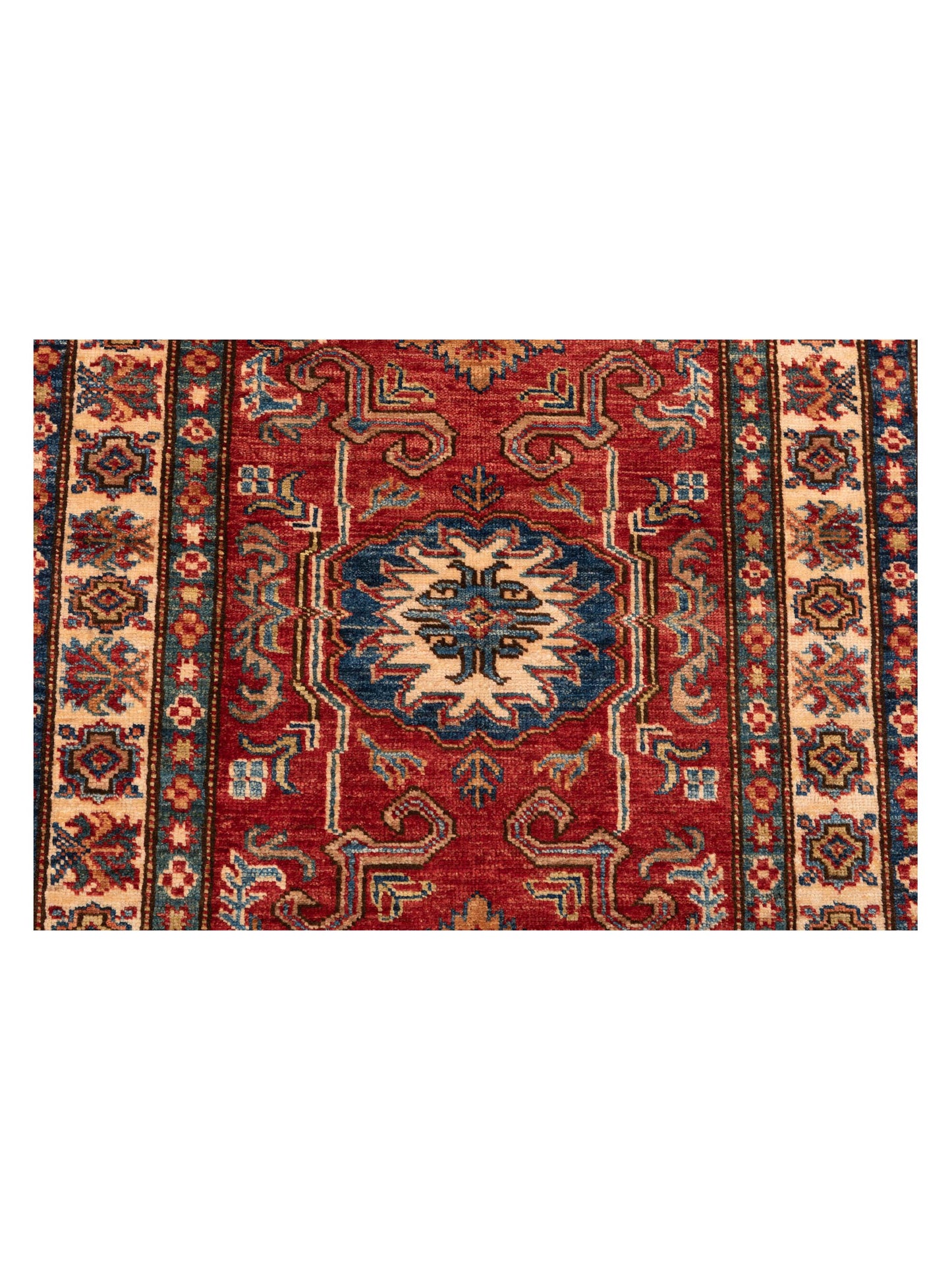 Artisan Kazak 149156 Red Ivory 2.8x3.10 Hand Knotted Rug