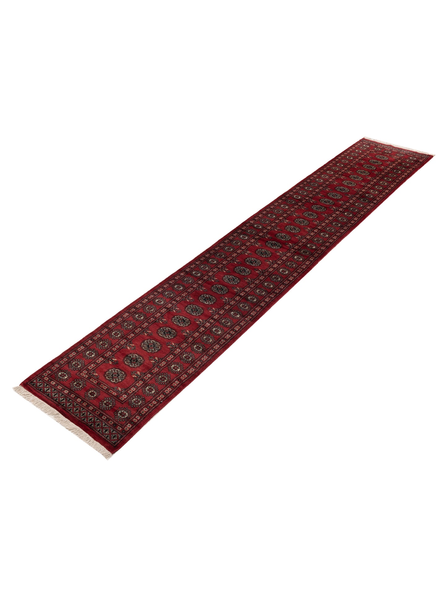 Bokhara 153432 Red Red 2.7x14.5 Hand Knotted Rug