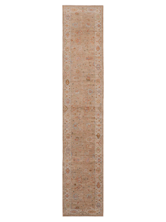 Anadol Angora Oushak  Light Brown Ivory Traditional
