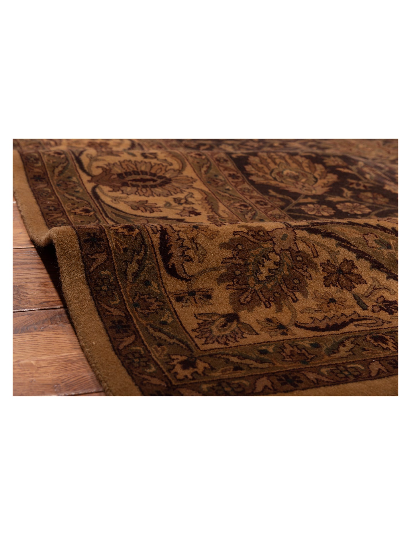 Sivas 109410 Brown Cream 9.2x12 Hand Knotted Rug
