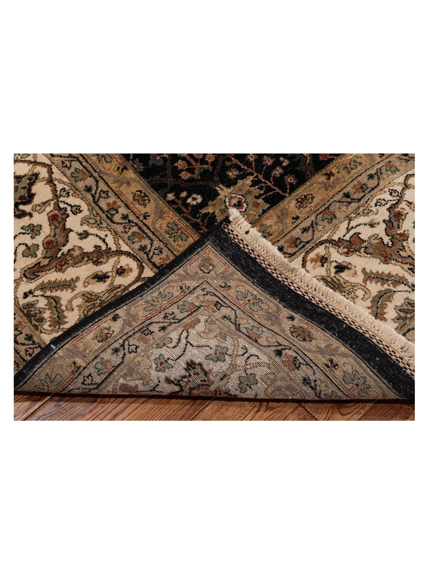 Platinum 115024 Navy Ivory 7.11x10.1 Hand Knotted Rug