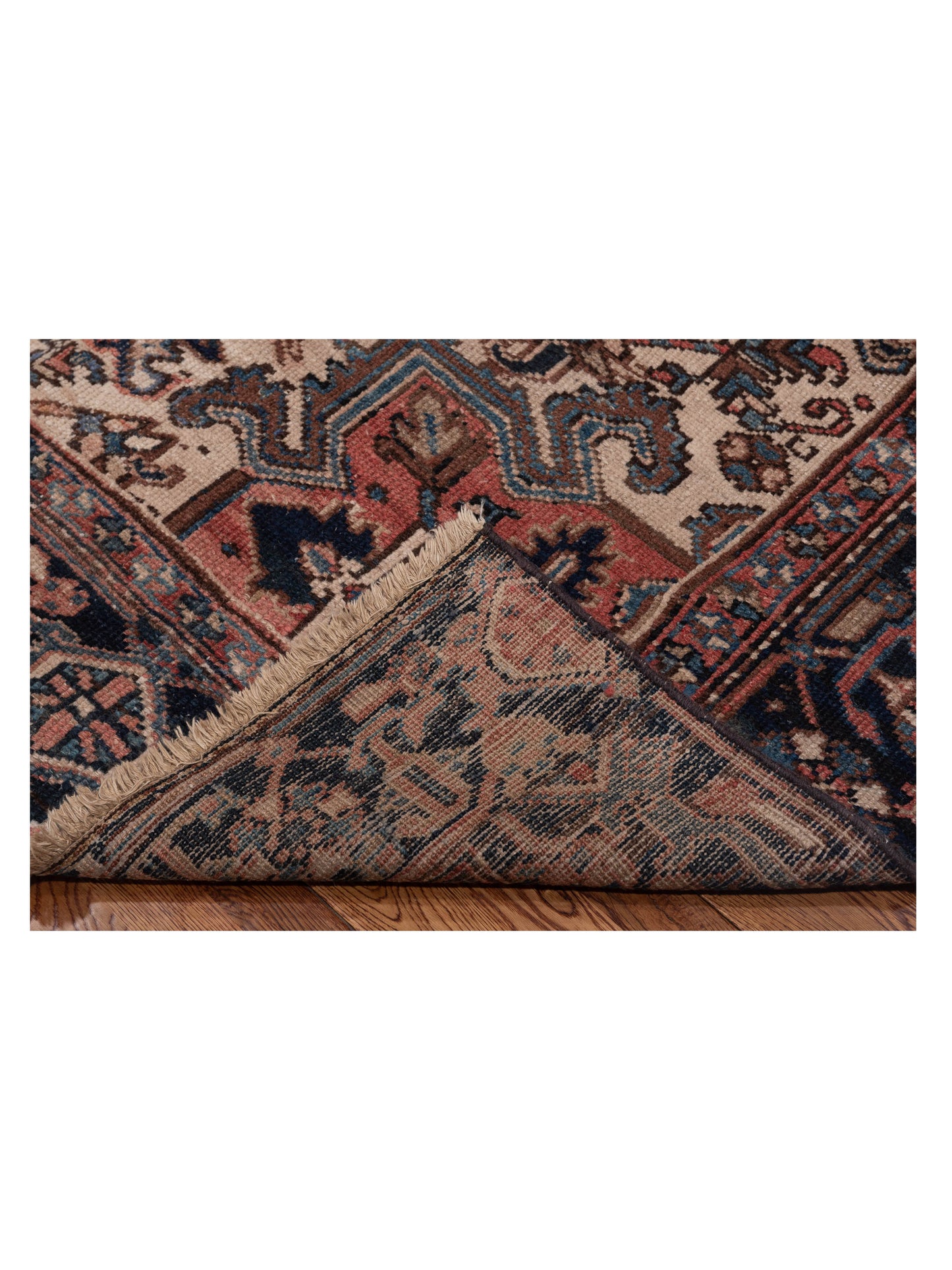 Persian 108066 Rust Navy 7.3x10.4 Hand Knotted Rug