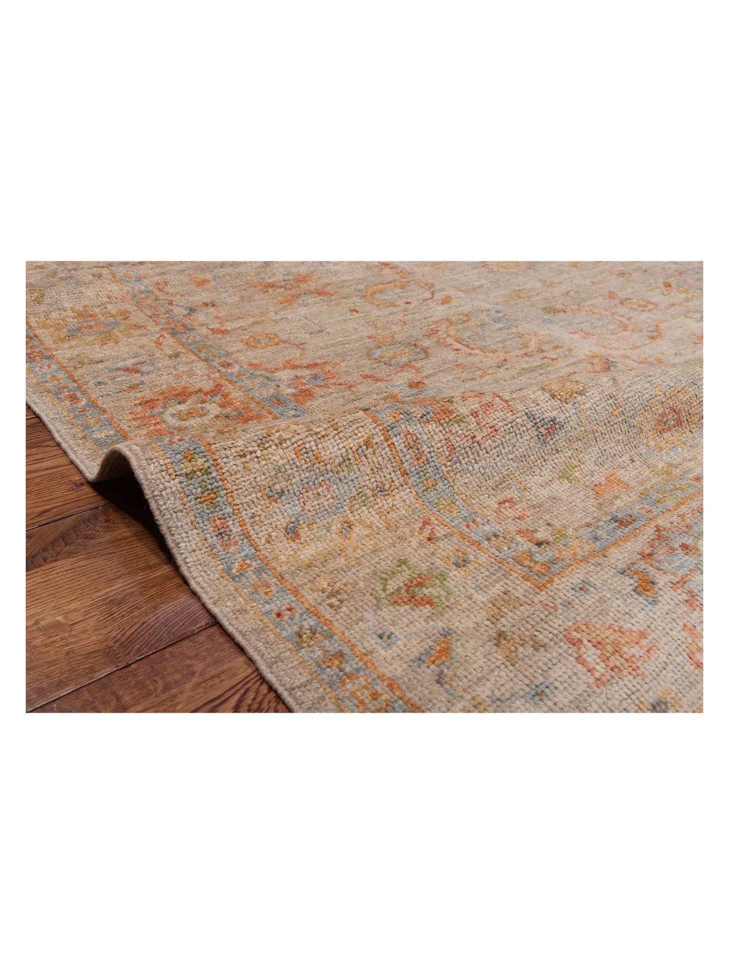 Angora Oushak 148303 Silver Silver 5.1x6.8 Hand Knotted Rug