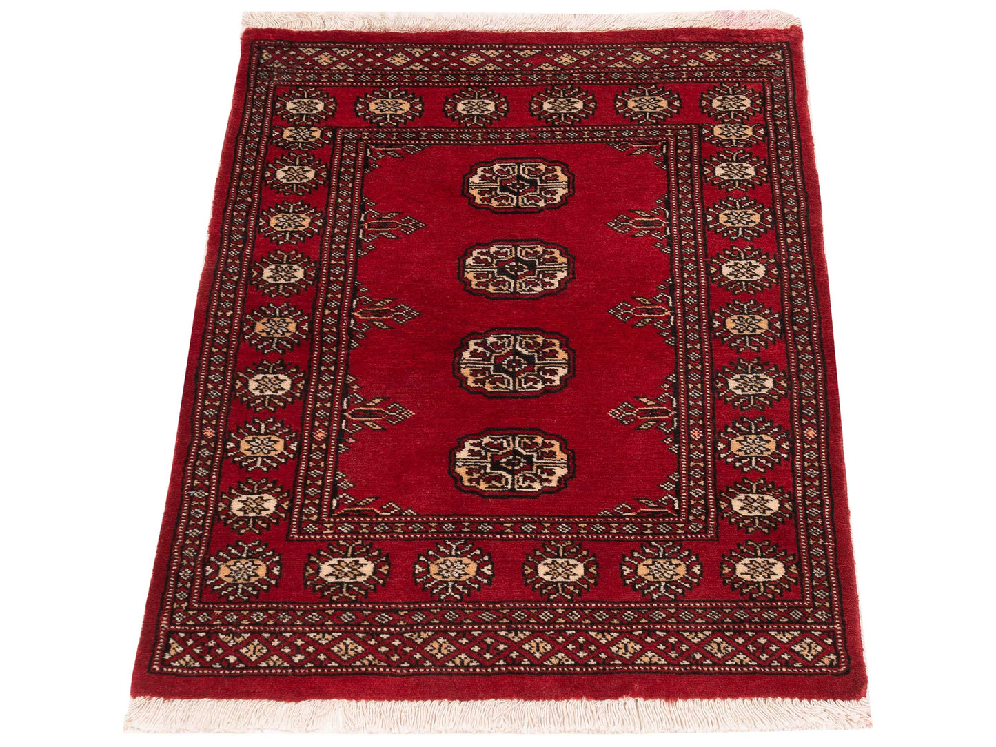 Bokhara 145537 Red Red 2.7x3.10 Hand Knotted Rug