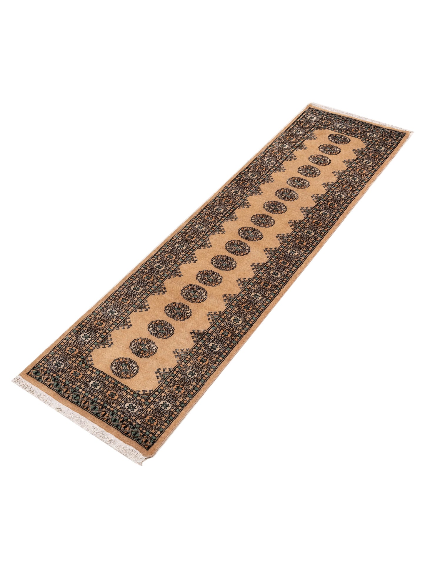 Bokhara 153426 Beige Beige 2.7x9.11 Hand Knotted Rug