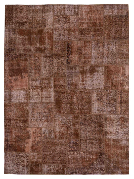 Pasha Turkish Vestige Patchwork  Brown  Contemporary