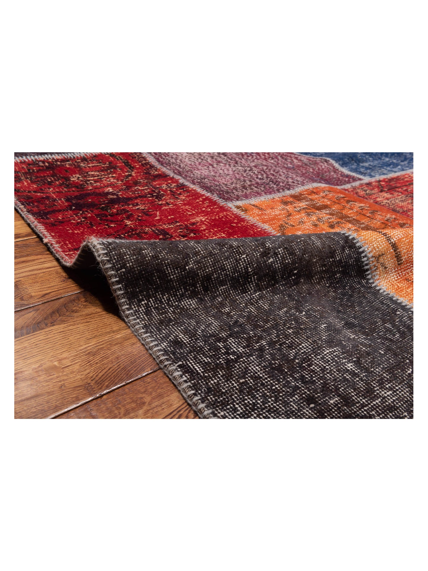 Turkish Vestige Patchwork 108488 Multi 10.6x13.2 Hand Knotted Rug