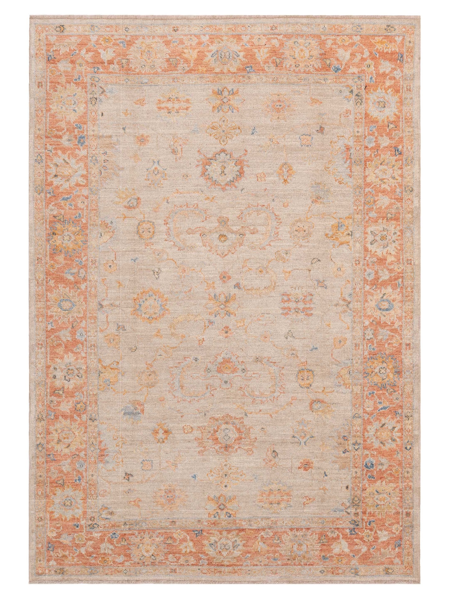 Anadol Angora Oushak  Beige Rust Traditional