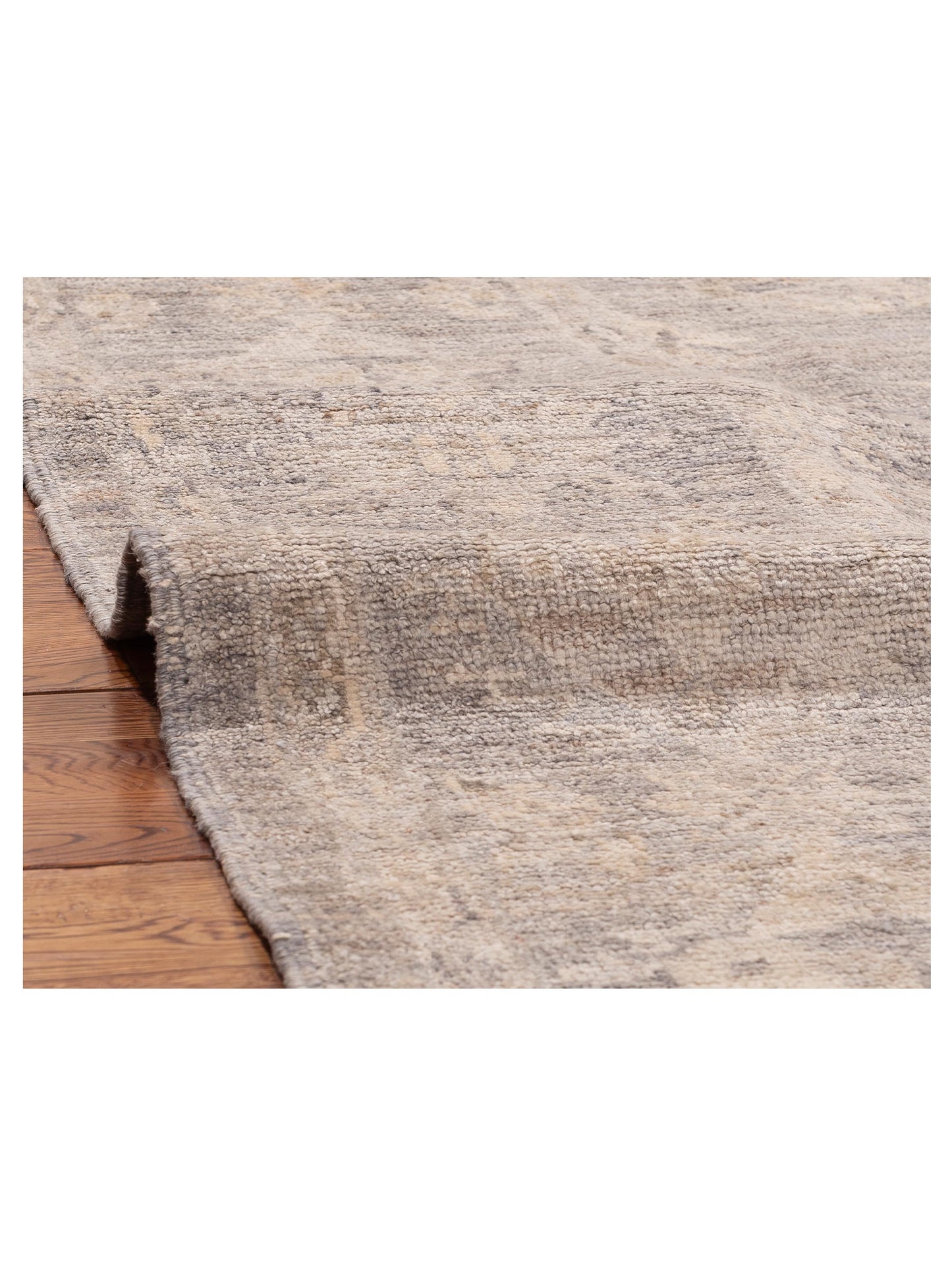 Angora Oushak 156222 Gray Gray 9x11.7 Hand Knotted Rug