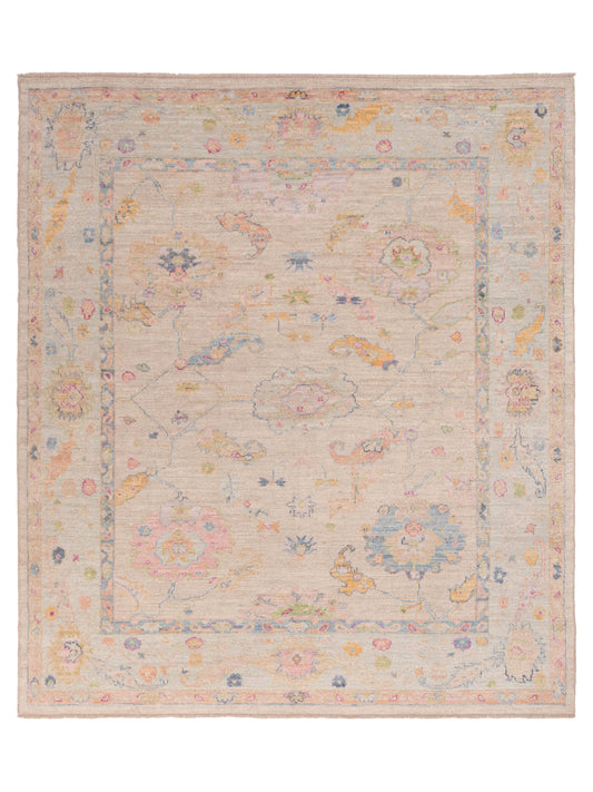 Anadol Angora Oushak  Beige Green Traditional