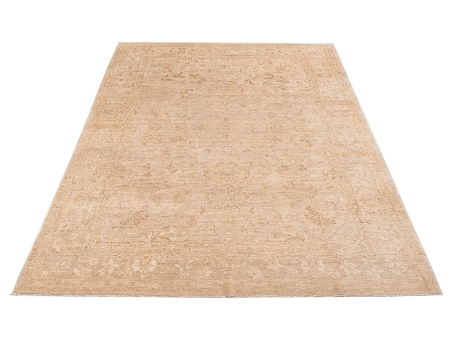 Sultan 82001 Silver Cream 9x11.11 Hand Knotted Rug
