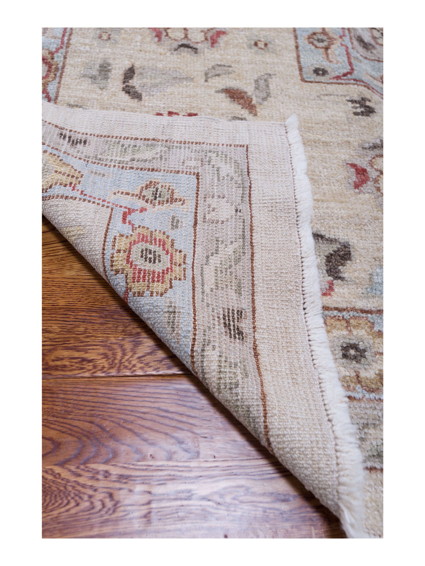Angora Oushak 134477 Ivory Ivory 13.8x16.11 Hand Knotted Rug