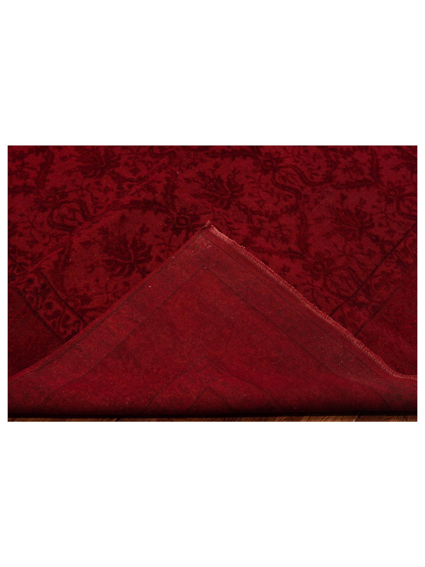 Vintage 109856 Red 6.2x8.11 Hand Knotted Rug