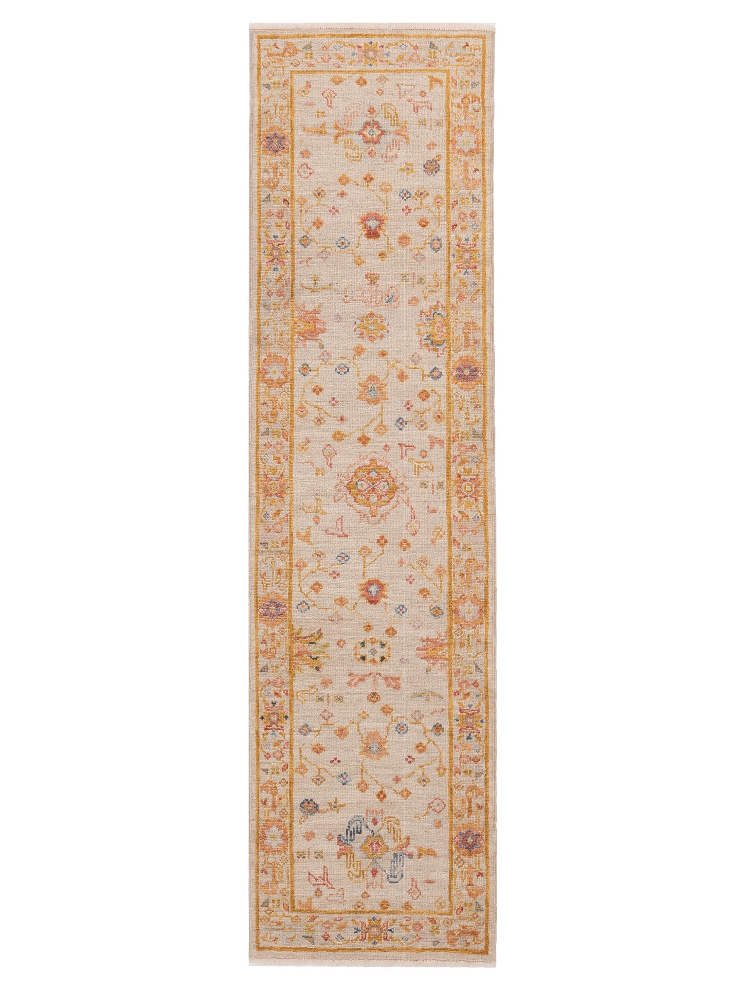 Anadol Angora Oushak  Ivory Silver Traditional