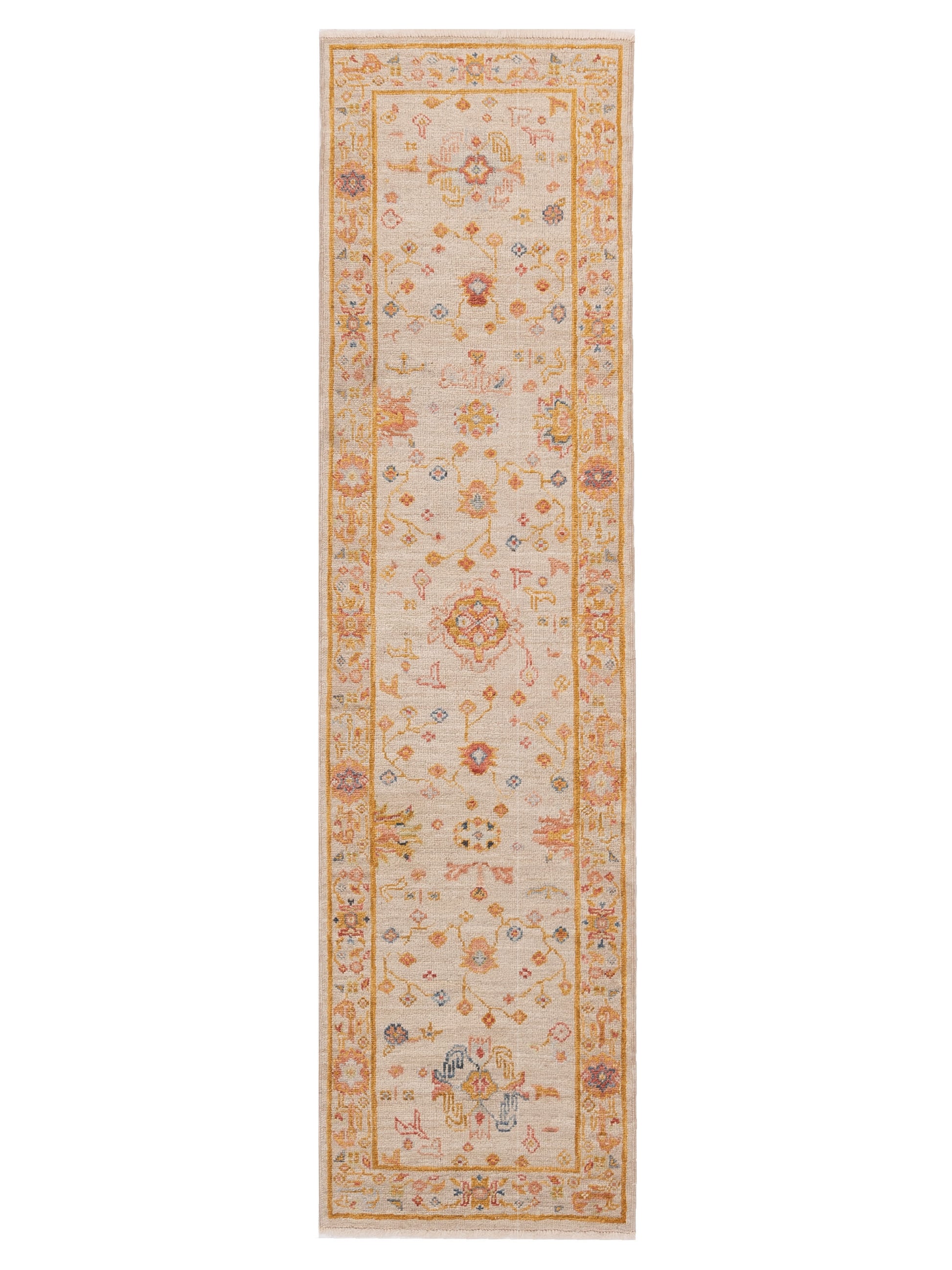 Anadol Angora Oushak  Ivory Silver Traditional