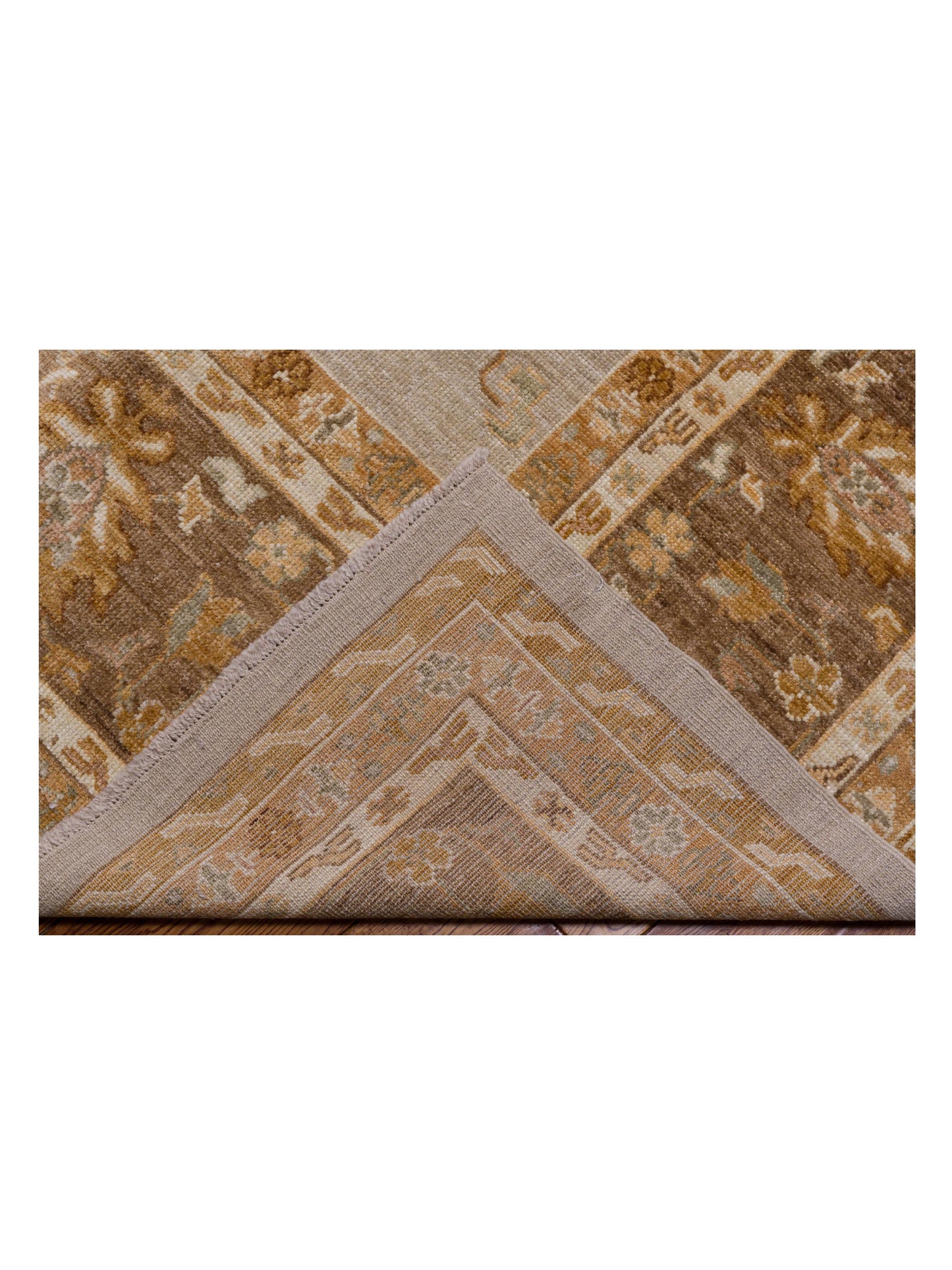 Angora Oushak 126627 Camel Brown 10x13.10 Hand Knotted Rug