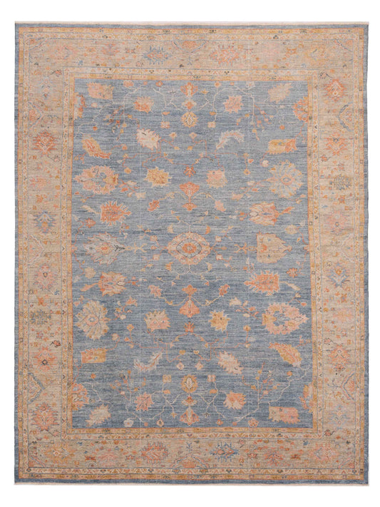 Anadol Angora Oushak  Blue Light Brown Traditional