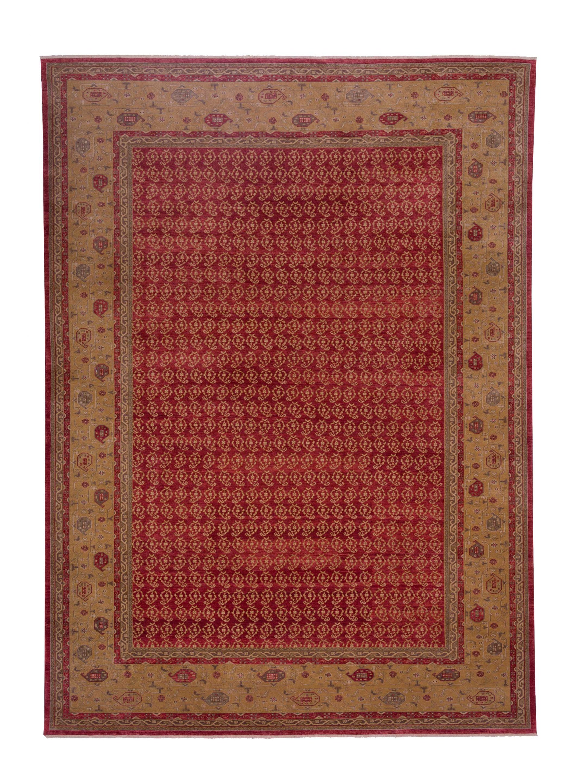 Pasha Antique Loom  Rust Gold Transitional