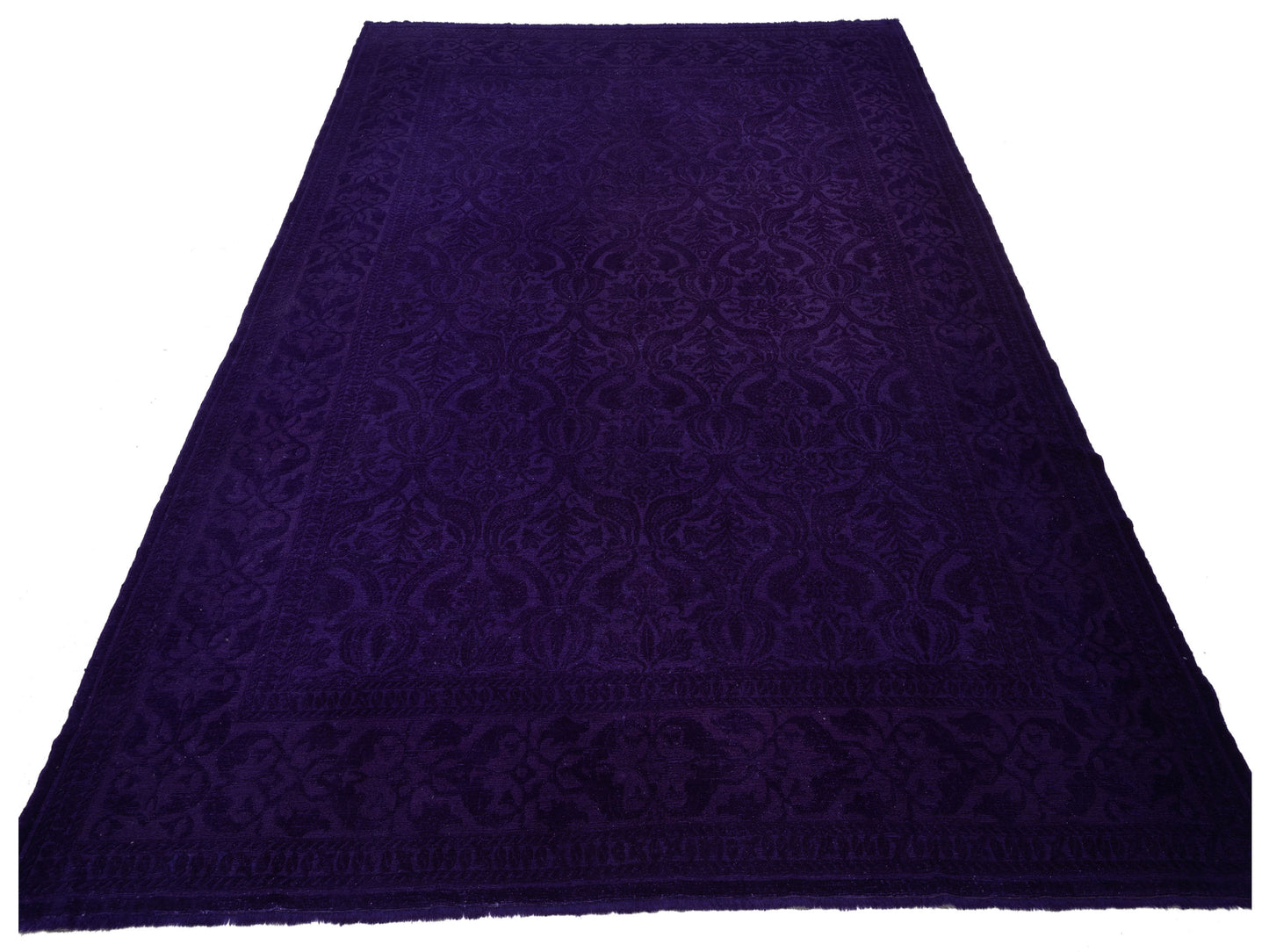 Color Bouquet 108872 Purple Purple 10.4x13.5 Hand Knotted Rug