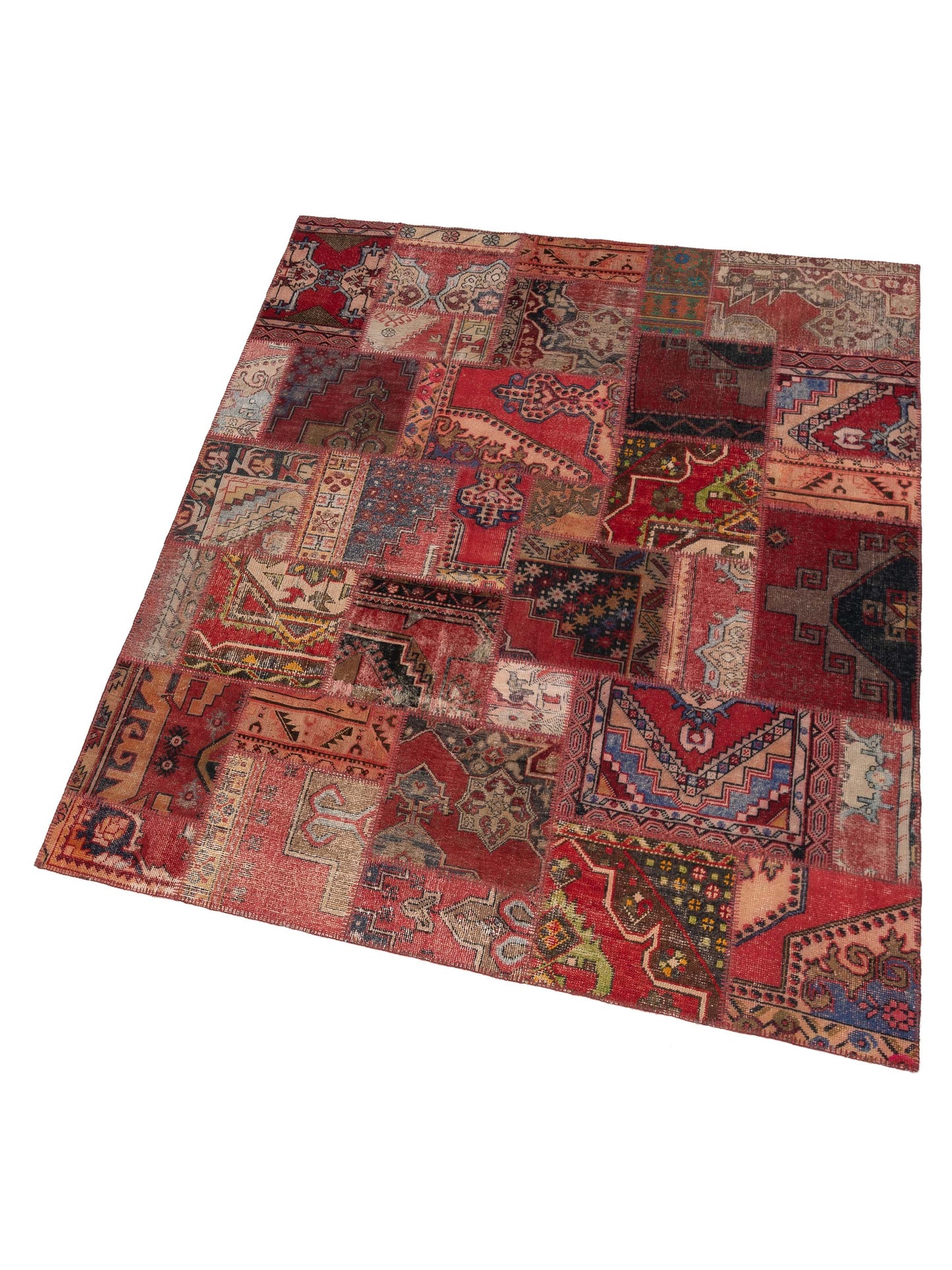 Turkish Vestige Patchwork 146045 Multi 8.1x10 Hand Knotted Rug