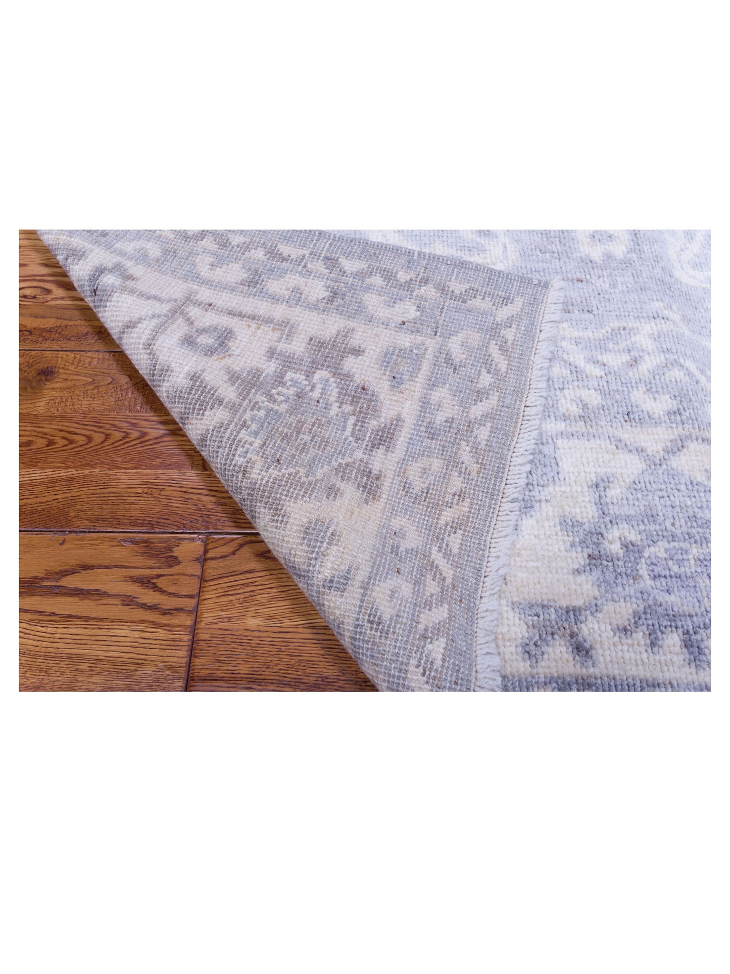 Anadol Oushak 125985 Gray Ivory 8.1x9.9 Hand Knotted Rug