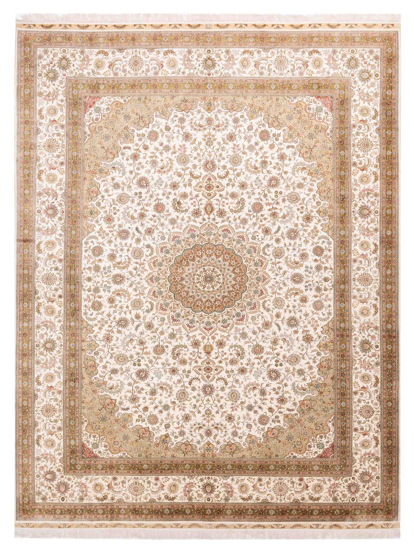 Pasha Pure Silk  Ivory Ivory Traditional