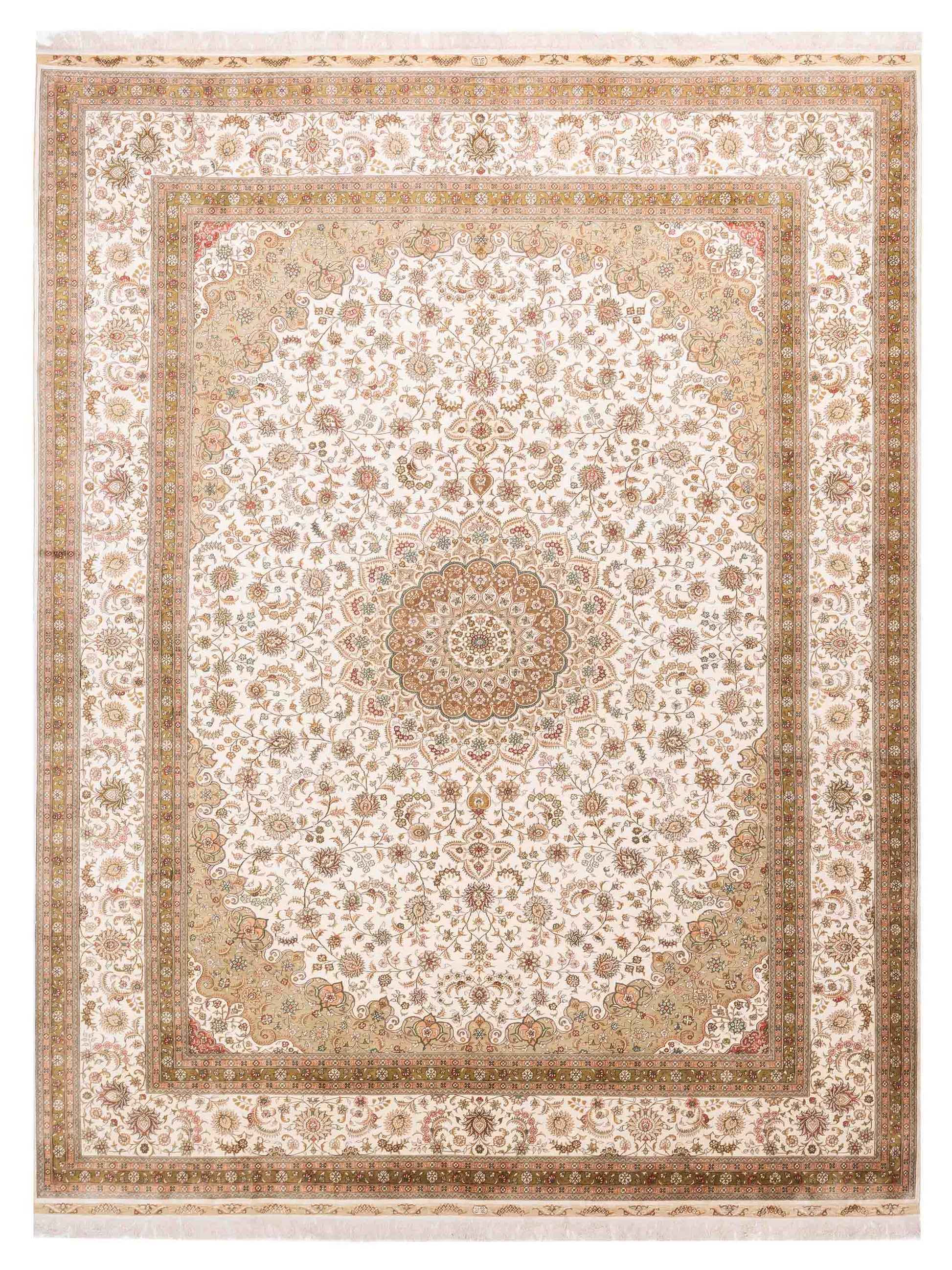 Pasha Pure Silk  Ivory Ivory Traditional