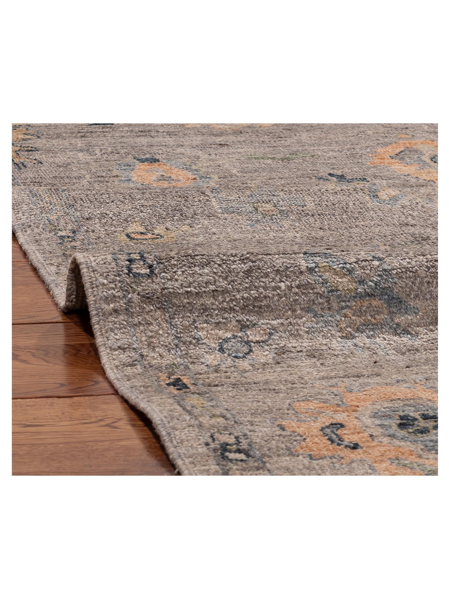 Angora Oushak 156265 Gray Gray 4.5x5.11 Hand Knotted Rug