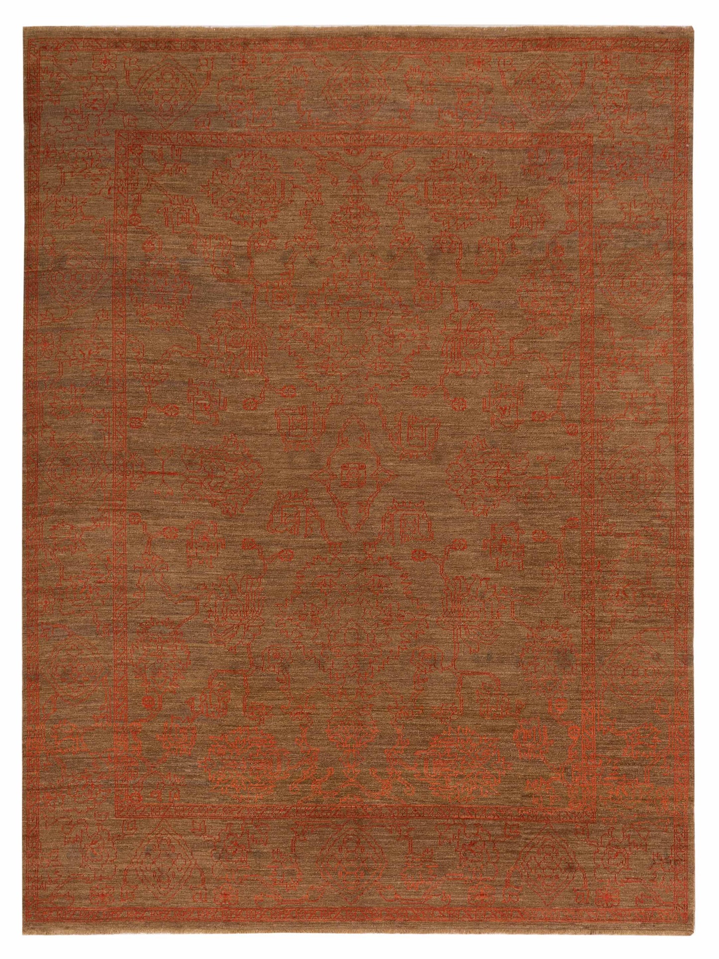 Pasha Defne  Brown Orange Transitional
