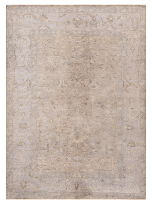 Rajpur Oushak Shah  Gray Gray Traditional