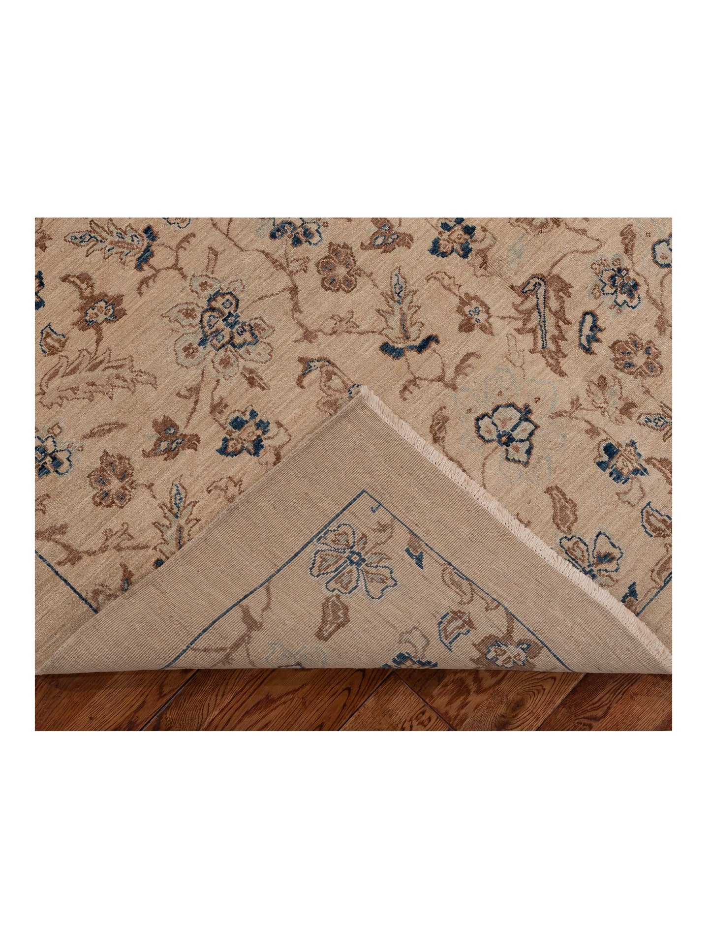 Laila 108814 Beige Beige 6.2x8.9 Hand Knotted Rug