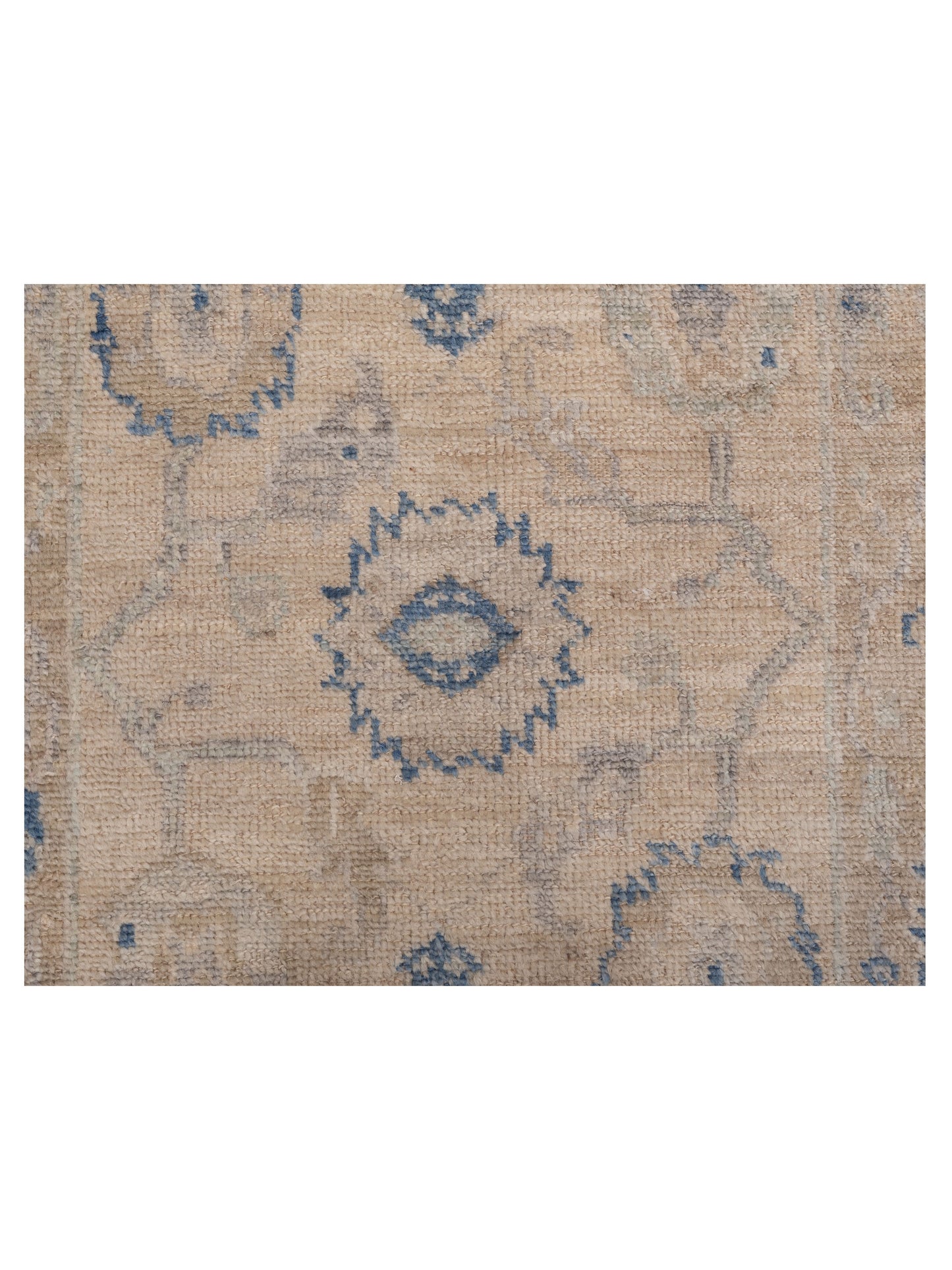 Angora Oushak 150305 Beige Brown 2.9x6.7 Hand Knotted Rug