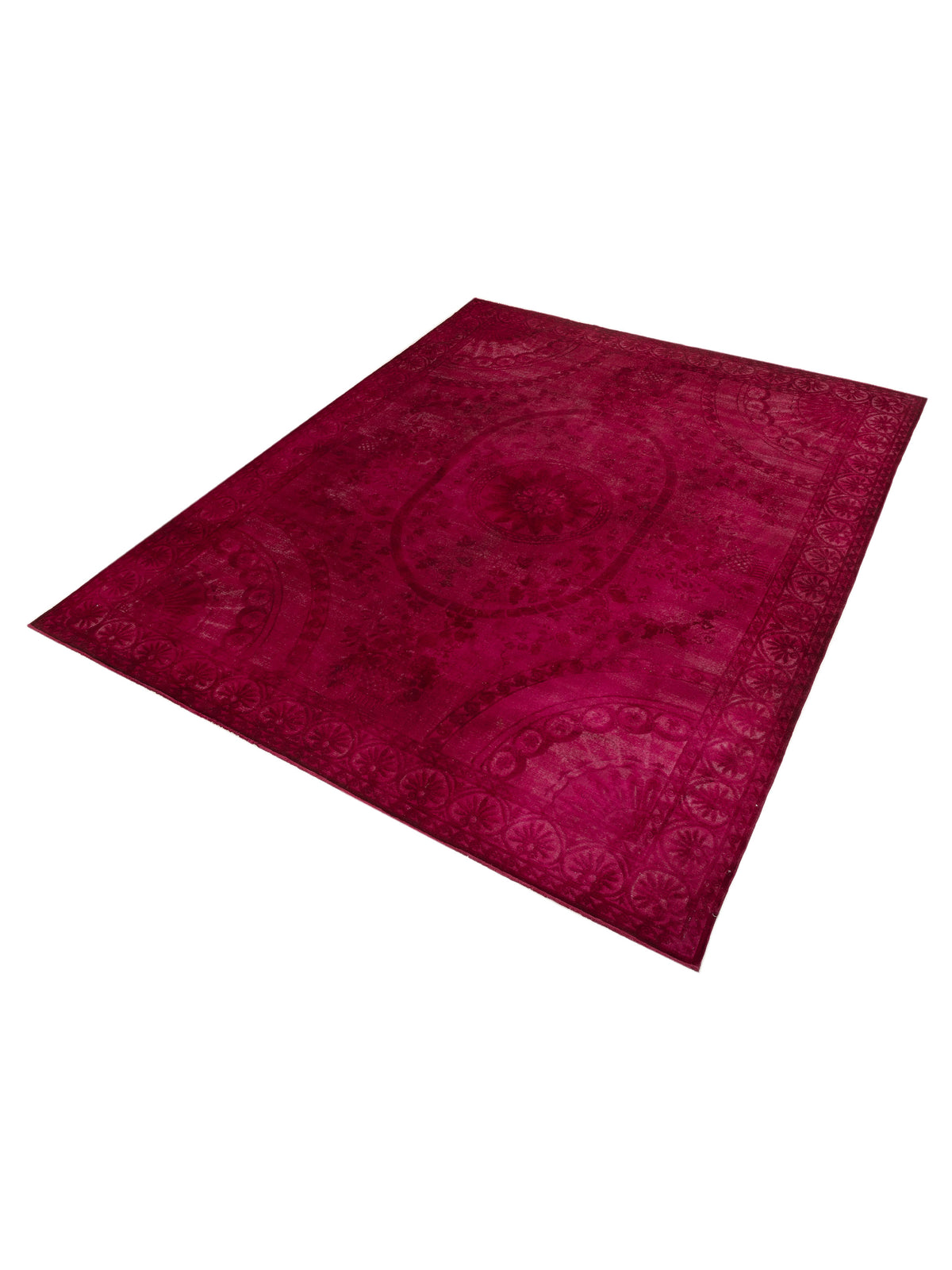 Vintage 150813 Red 11.11x14.9 Hand Knotted Rug