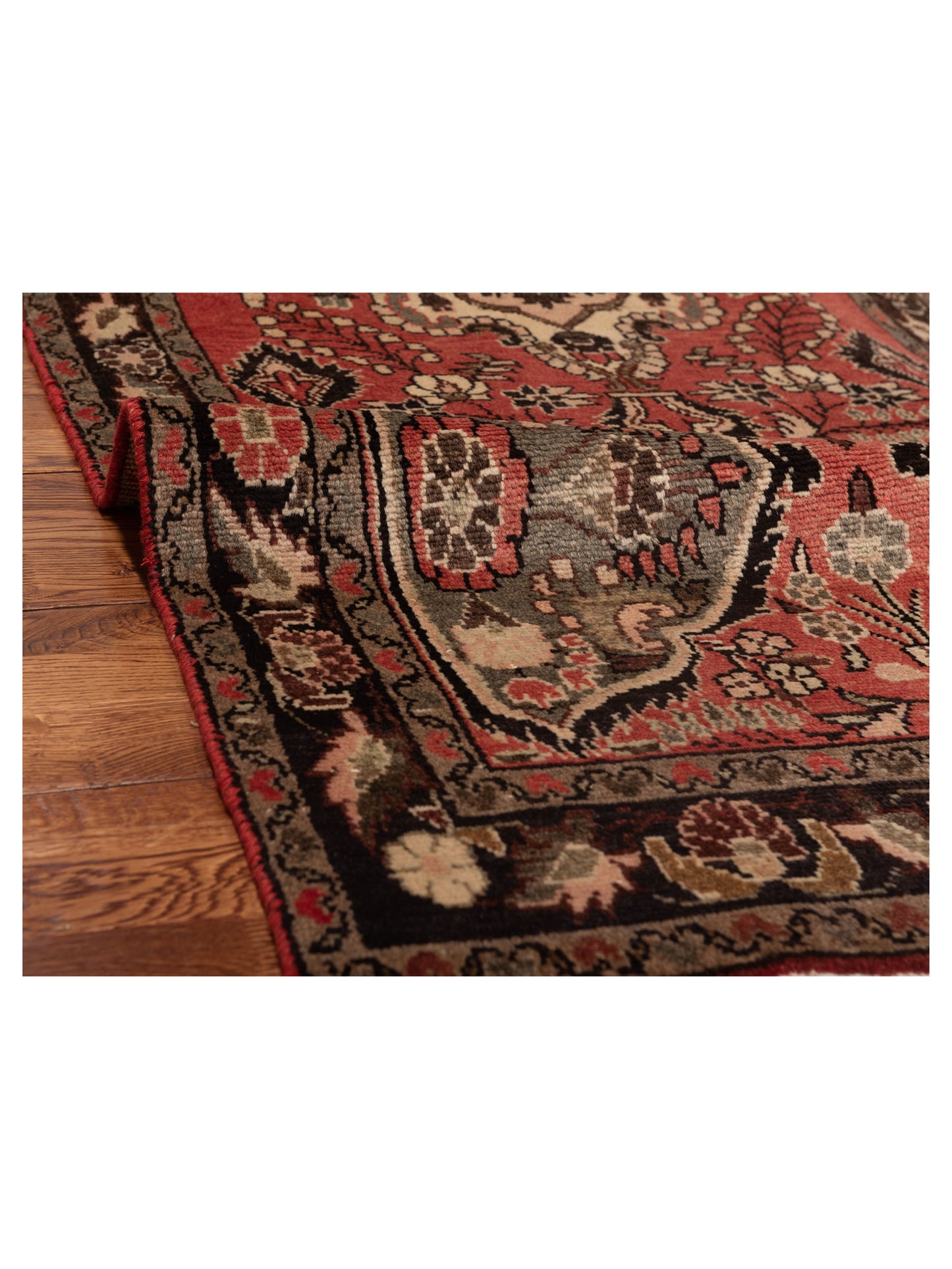 Persian 93147 Rust Brown 3.2x15.11 Hand Knotted Rug