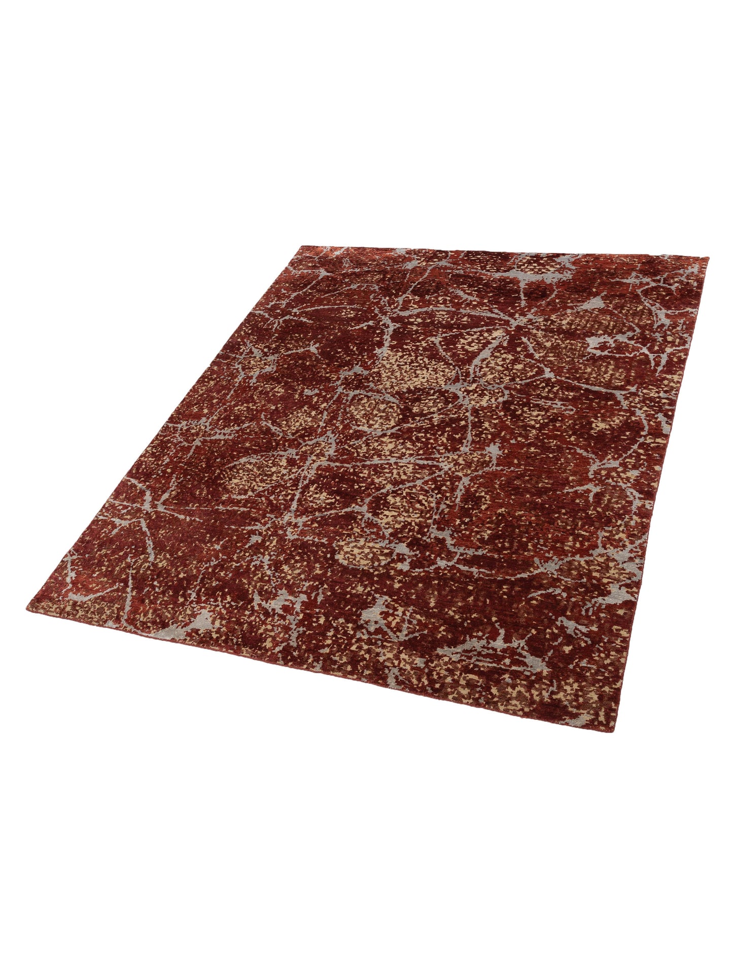 Tibetino 134365 Red 8x9.8 Hand Knotted Rug