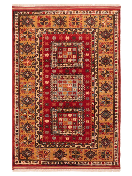 Pasha Turkish Shirwan  Rust Gold Traditional