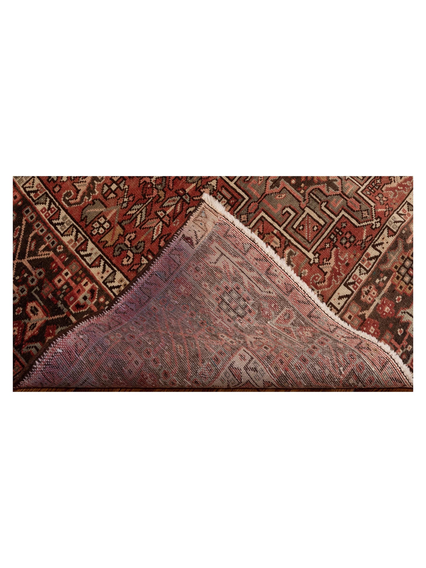 Persian 80647 Red Brown 5.1x6.2 Hand Knotted Rug