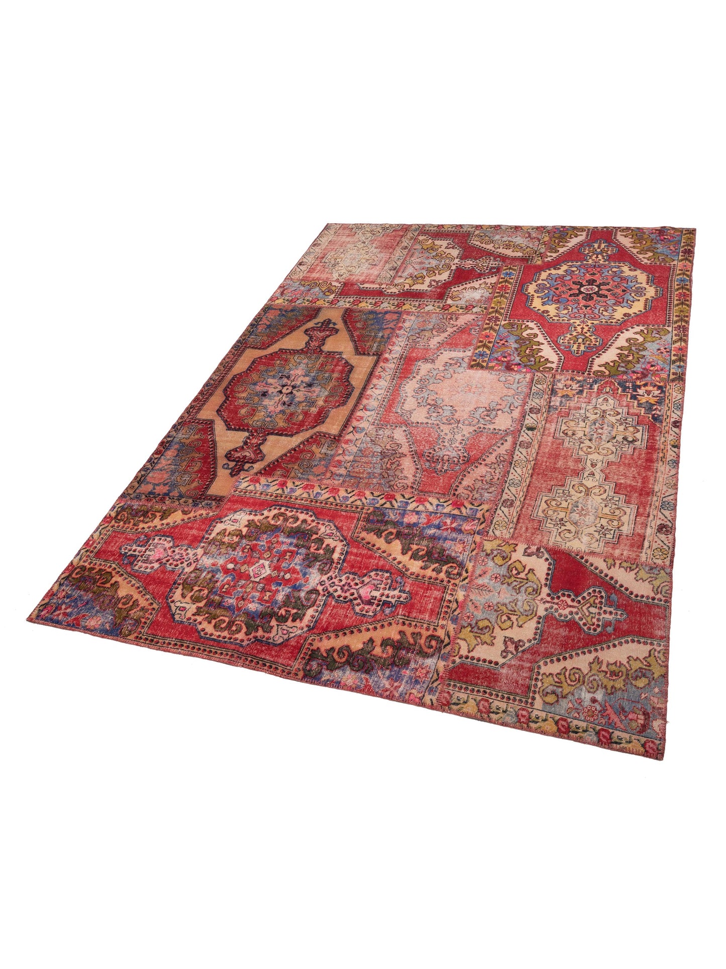 Turkish Vestige Patchwork 130979 Multi 10x13.11 Hand Knotted Rug