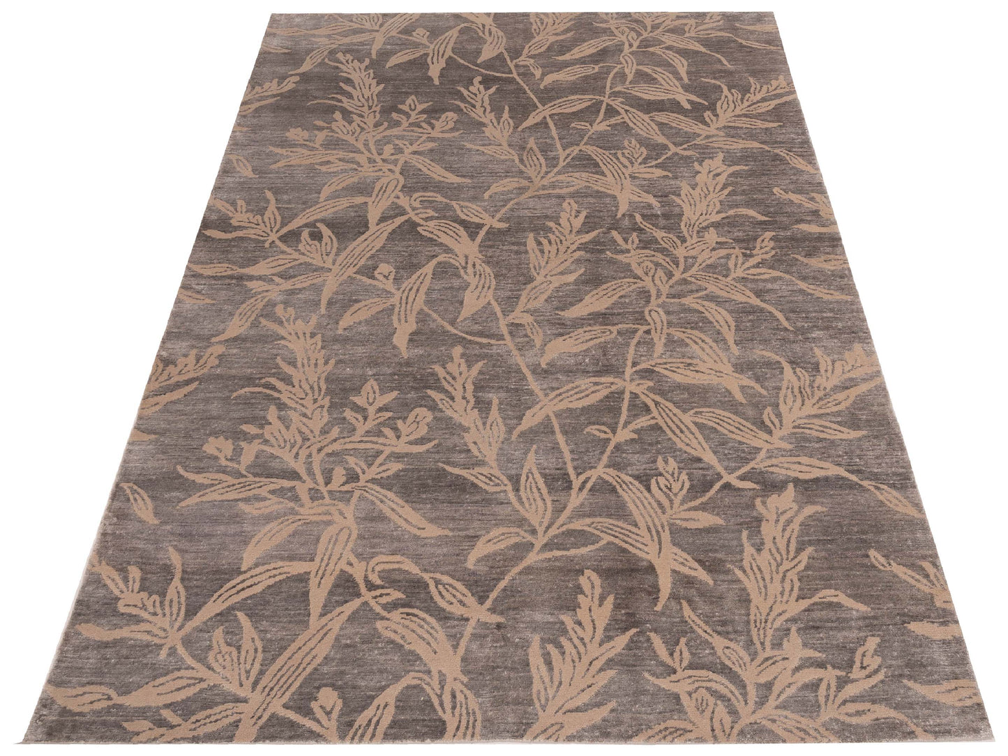 Tibetino 119736 Gray 6.1x8.10 Hand Knotted Rug