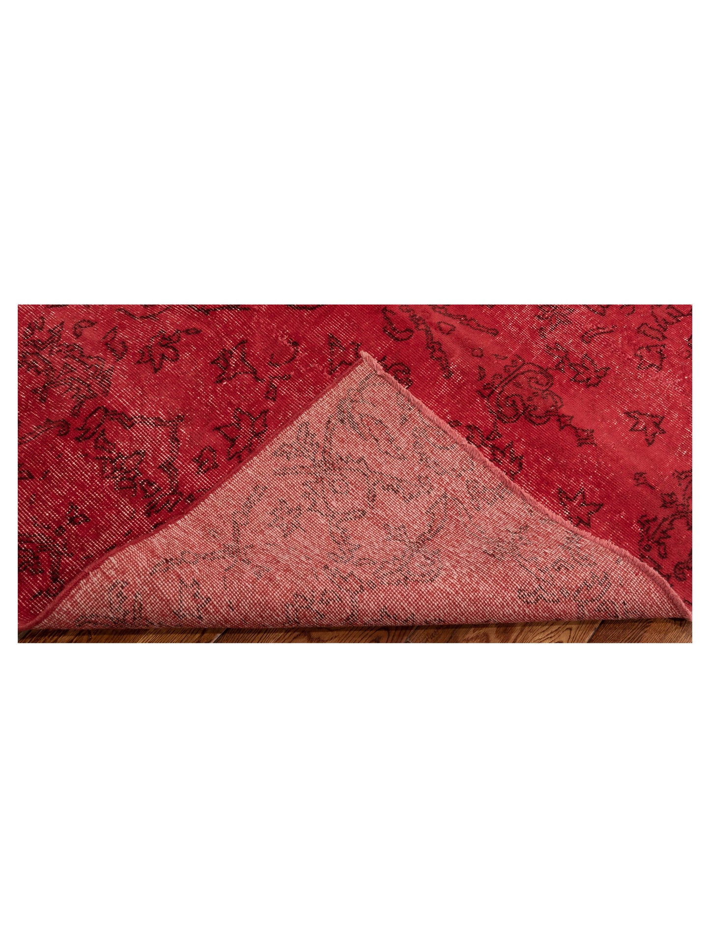 Vintage 114650 Red 5.3x8.1 Hand Knotted Rug
