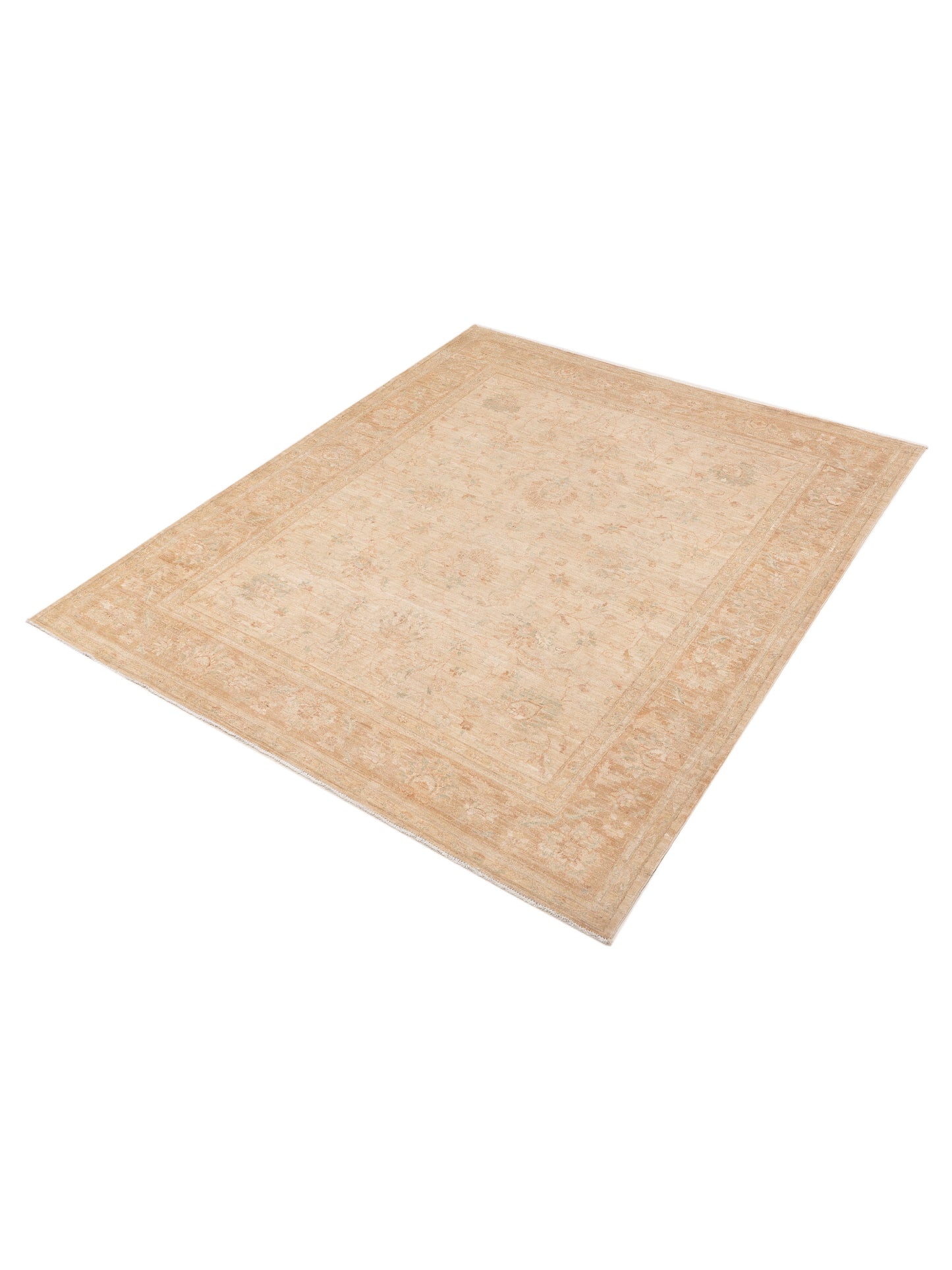 Sultan 118991 Ivory Brown 8.3x9.7 Hand Knotted Rug